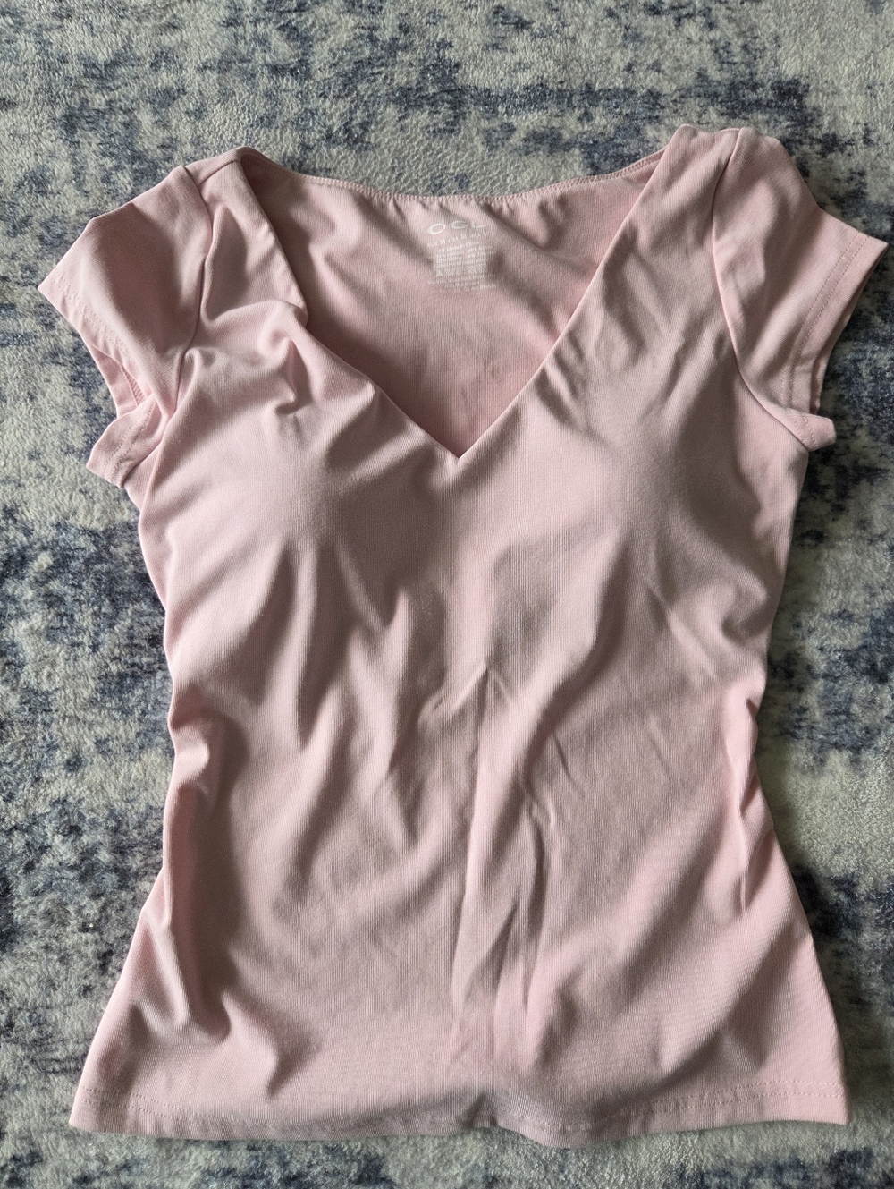 OGL Pale Pink V-Neck Short Sleeve Tee